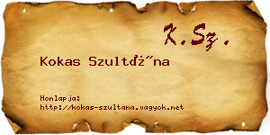Kokas Szultána névjegykártya